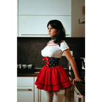 Dollfits Outfit „Blackrose“ (ohne Strümpfe) - Größe: 166 cm BH-Größe: C Brust: 82 cm Taille: 53 cm Hüfte: 84 cm