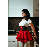 Dollfits Outfit „Blackrose“ (ohne Strümpfe) - Größe: 166 cm BH-Größe: C Brust: 82 cm Taille: 53 cm Hüfte: 84 cm